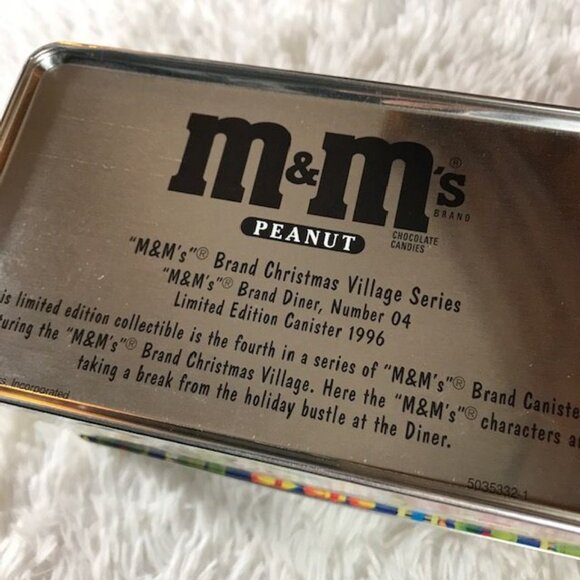Vintage M&M's Peanut Limited Edition Collectible Christmas Village Series Tin - Picture 9 of 11
